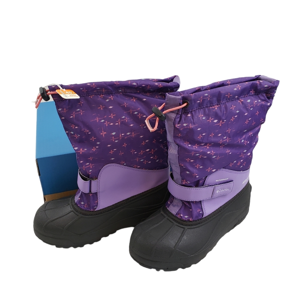NWT COLUMBIA WINTER BOOTS POWDER BUG FORTY PRINT WARM OUTDOOR SNOW